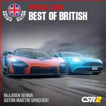 Zynga Features English Hypercars in CSR Racing 2 with ‘Best of British’ Event Series