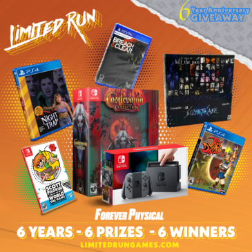 Limited Run Games Commemorates Six Years of Success with Mega “Forever Physical” Giveaways