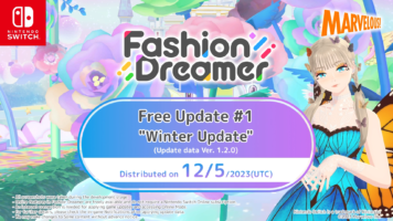 XSEED Games Reveals Fashion Dreamer’s Free Update with New Features, Items and Ciào Magazine Collaboration, Debuting on Nintendo Switch Dec. 4